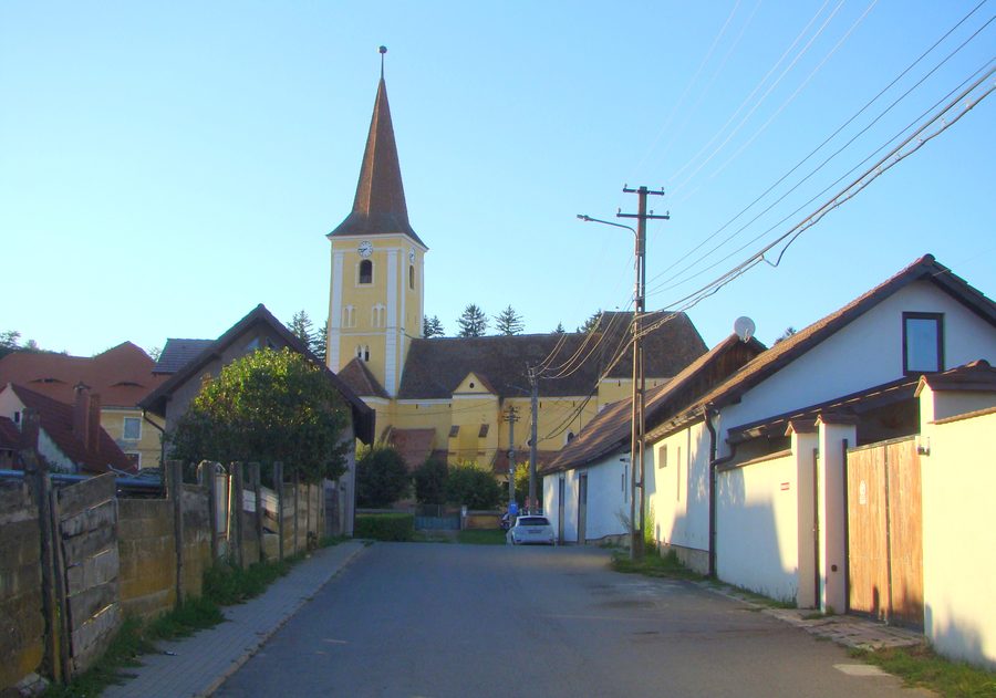 Chiesa luterana a Șura Mare nel distretto di Sibiu, Romania