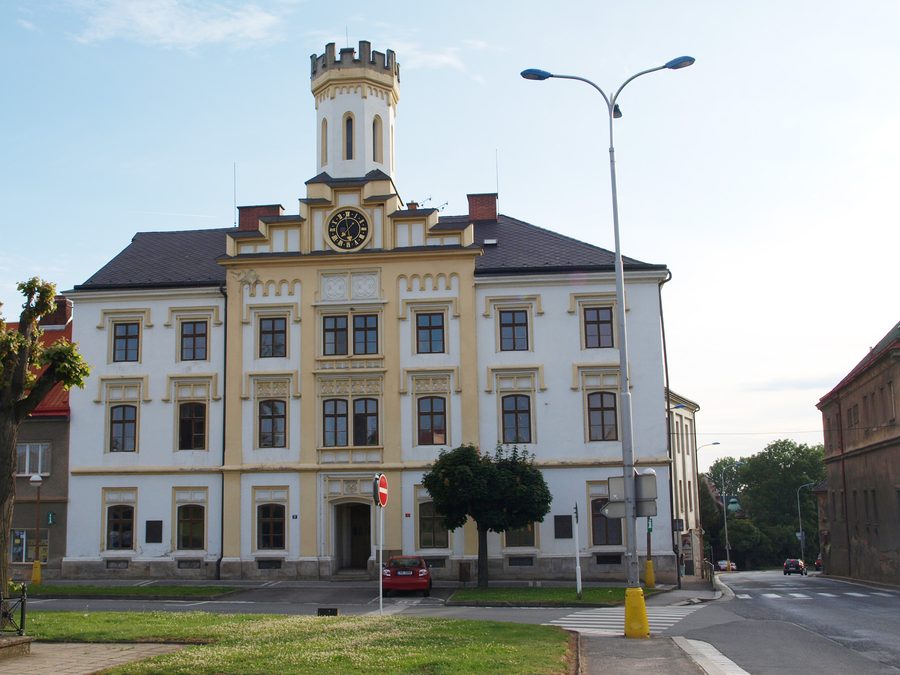 Municipio nella piazza del mercato di Česká Skalice nel distretto di Náchod