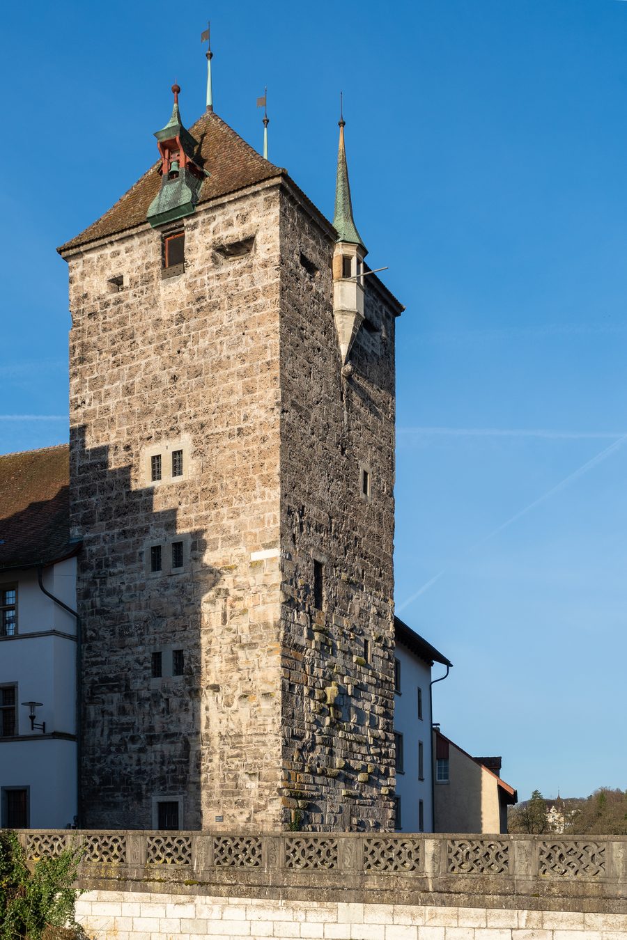 Torre Nera nel centro storico di Brugg nel Canton Argovia