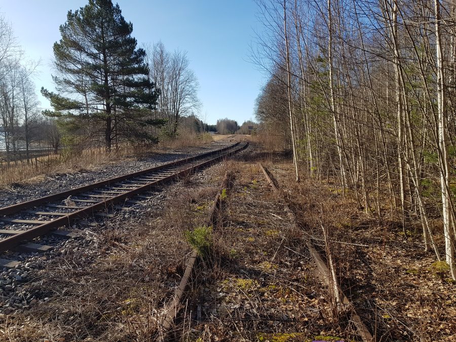 Binario ferroviario a Persberg, comune di Filipstad, Svezia