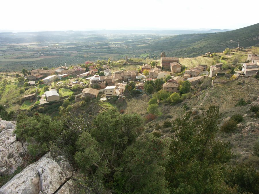 Vista di Santa Eulalia la Mayor, località del comune di Loporzano nella provincia di Huesca