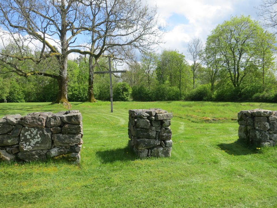 Rovine della chiesa medievale di Knäred in Svezia