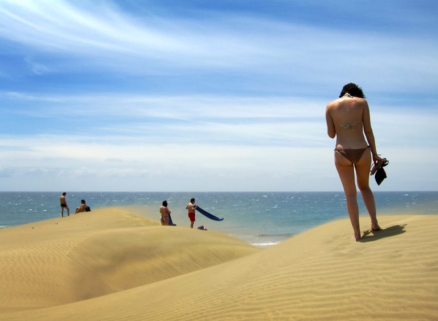 Dunas de Maspalomas sulla costa di Gran Canaria
