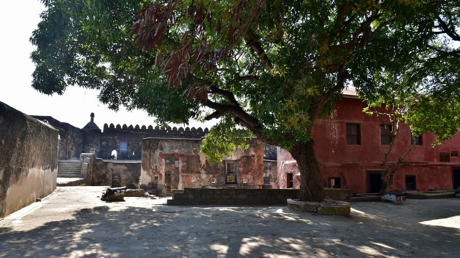 Vista esterna di Fort Jesus a Mombasa, Kenya