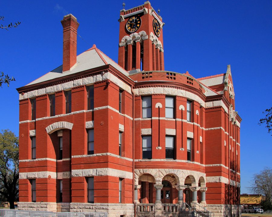 Palazzo di giustizia della contea di Lee a Giddings, Texas