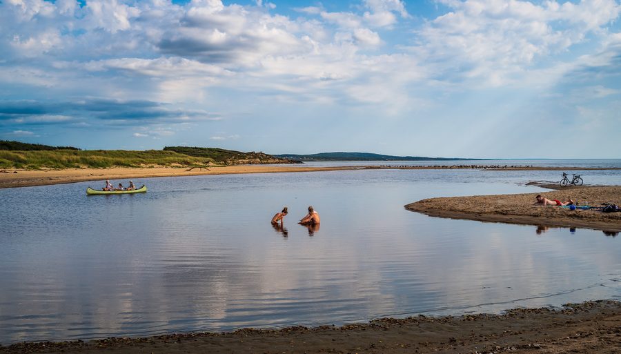 Paesaggio costiero presso Suseån nella riserva naturale di Grimsholmen