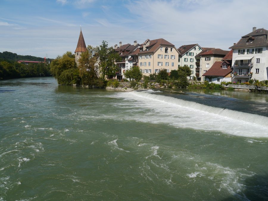 Centro storico di Bremgarten nel Canton Argovia