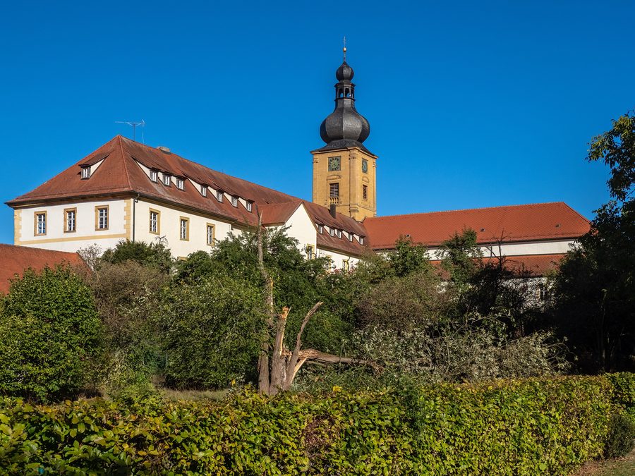 Vista da sud sul monastero di Weißenohe
