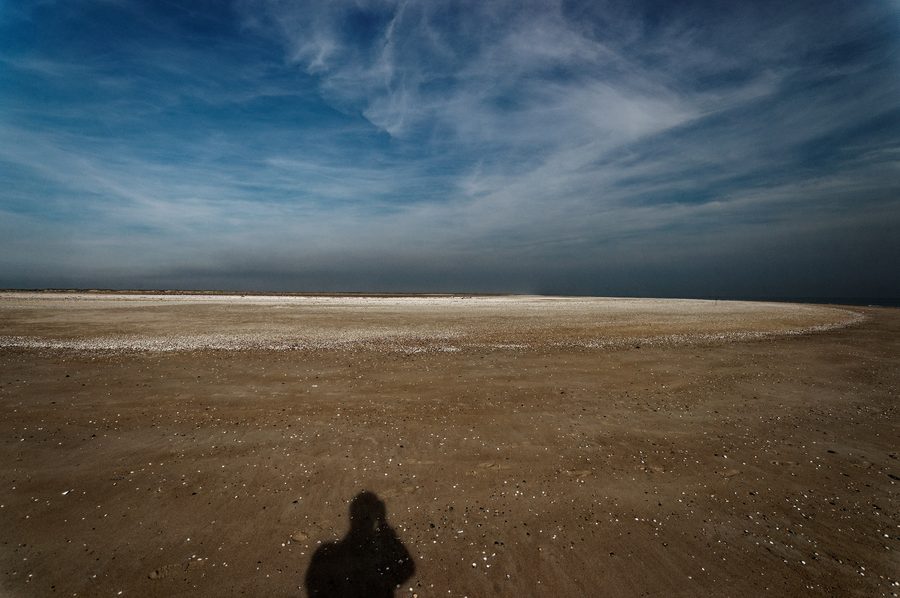 Ampia spiaggia del Mare del Nord con paesaggio dunale all’estremità meridionale dell’isola di Texel.
