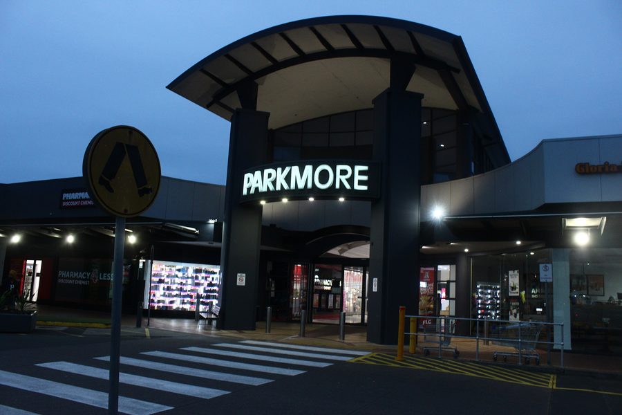Ingresso del Parkmore Shopping Centre a Keysborough