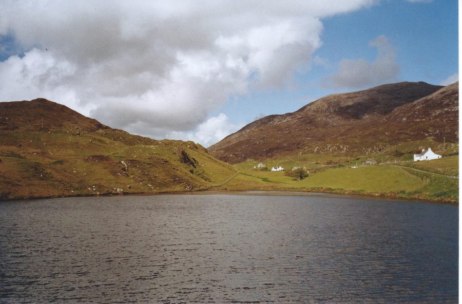 Loch at Rodel sull'Isola di Harris