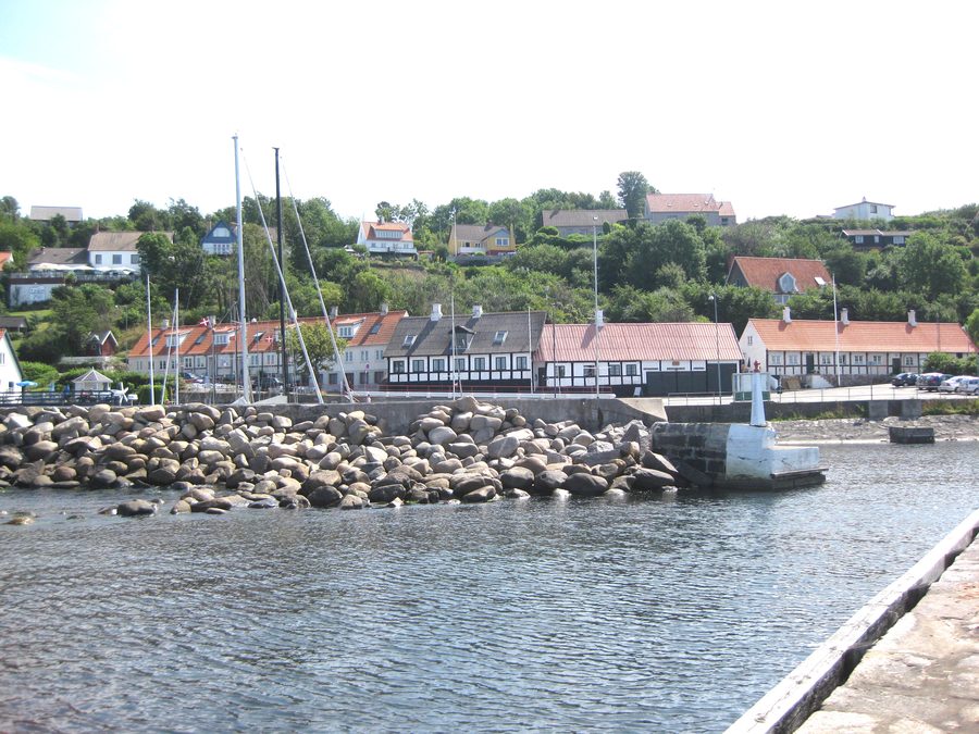 Porto dell'ex villaggio di pescatori Vang a Bornholm
