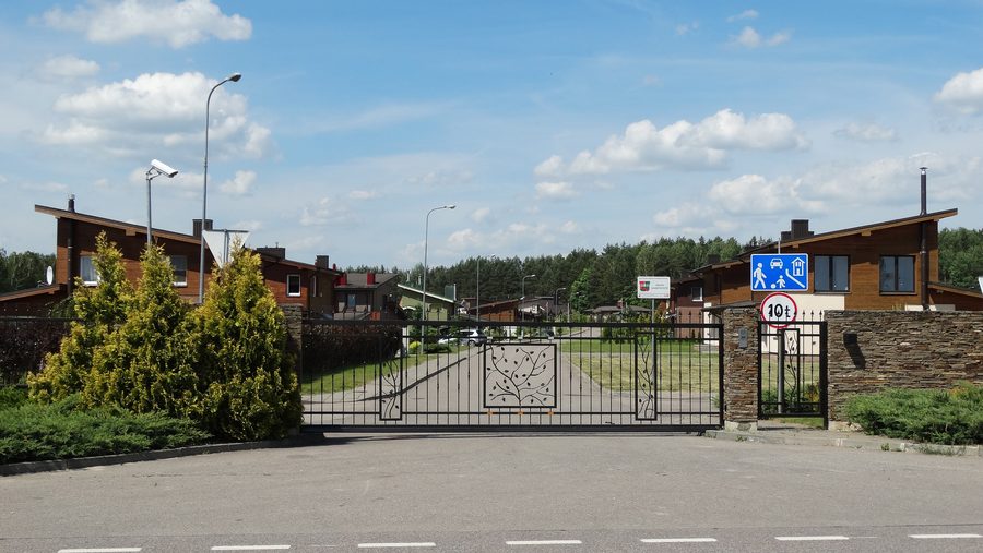 Case a Verkšionys, distretto di Vilnius, Lituania