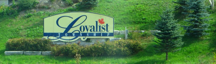 Paesaggio di Loyalist Township sul lago Ontario nella contea di Lennox and Addington