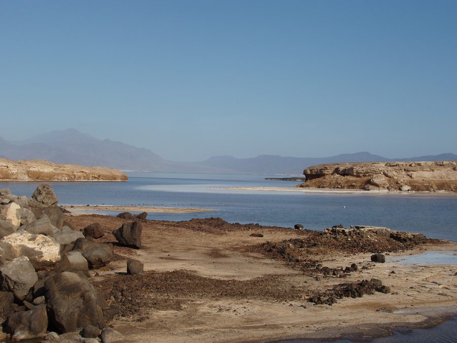 Lake Assal in Gibuti