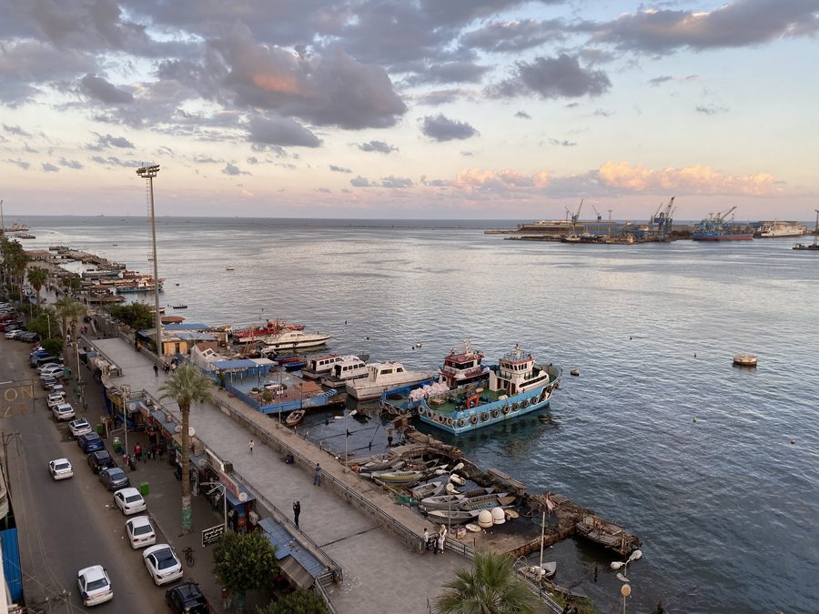Ingresso del Canale di Suez presso Port Said
