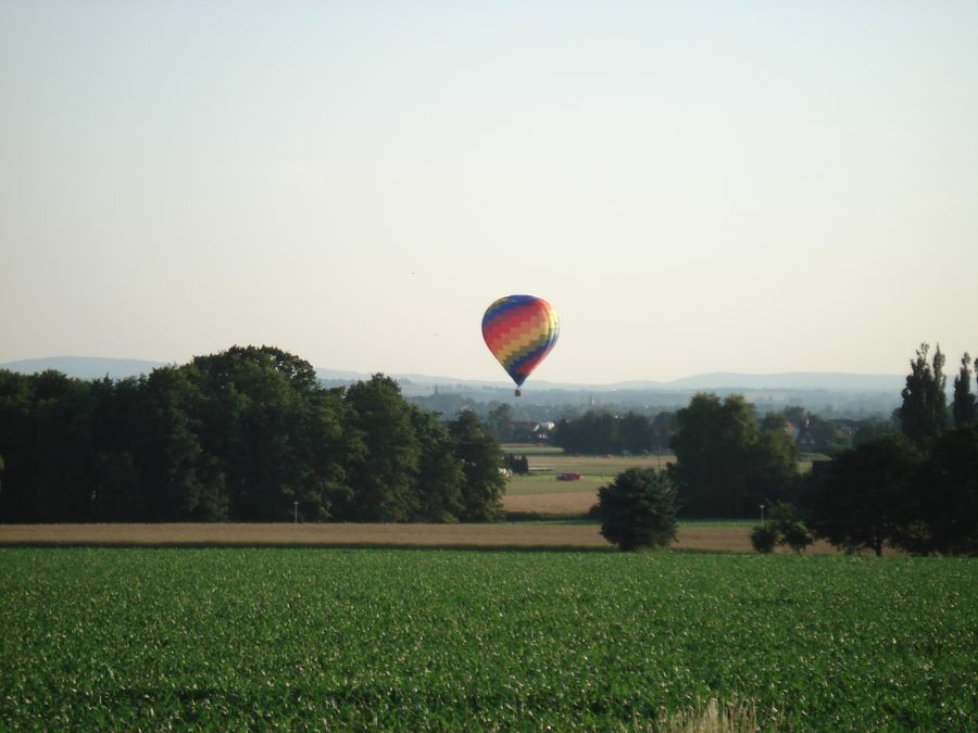 Vista a Kirchlengern, circondario di Herford, Renania Settentrionale-Vestfalia, Germania