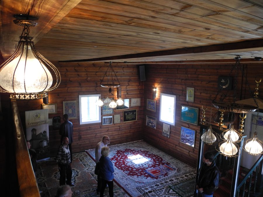 Esterno della moschea in legno a Kruszyniany, Podlachia, Polonia