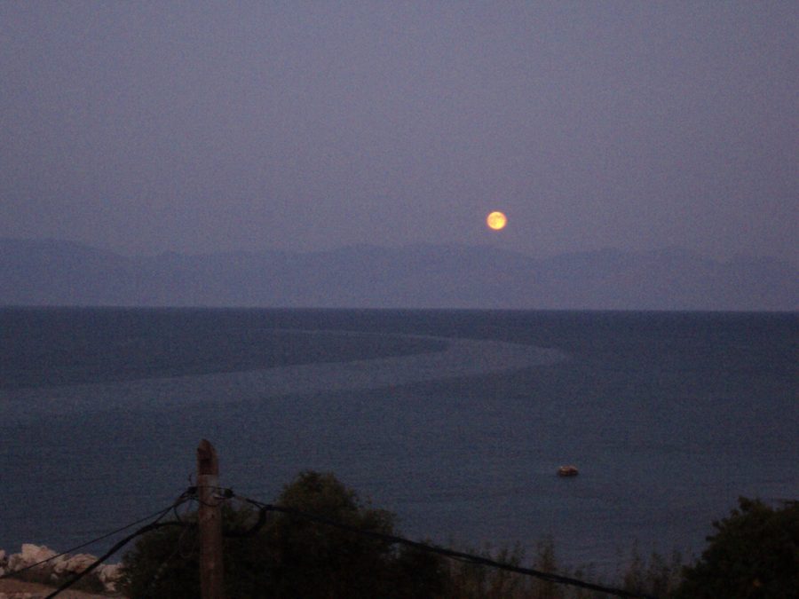 Vista sul Golfo Messeniaco nella regione della Messenia
