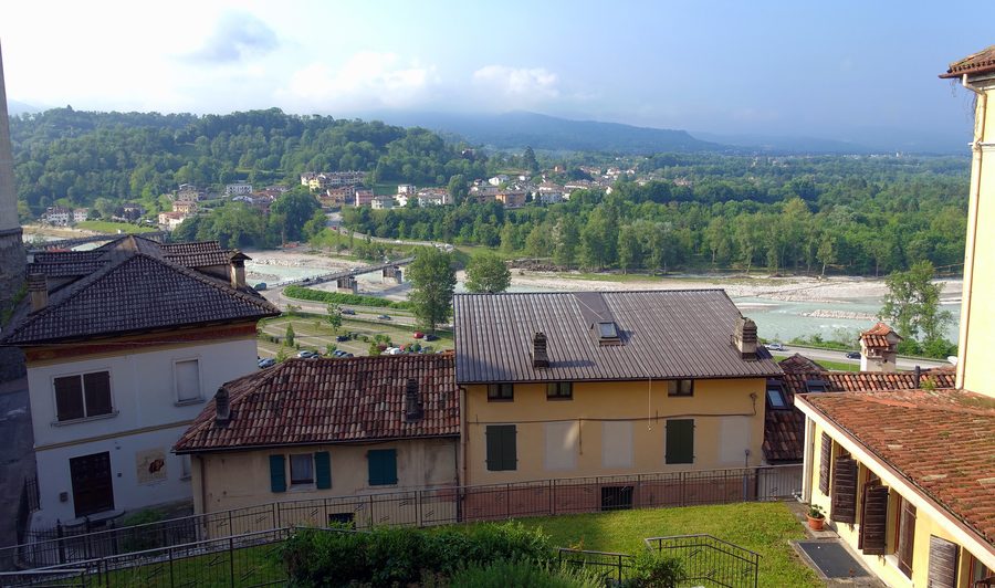 Vista di Belluno in direzione del Piave
