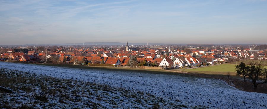 Veduta della città di Preußisch Oldendorf da sud-ovest
